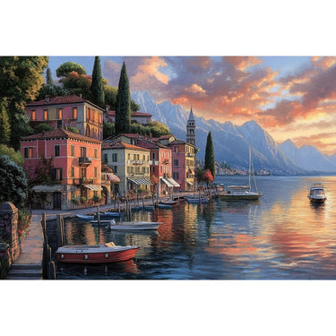 Italian Landscape Oil Canvas